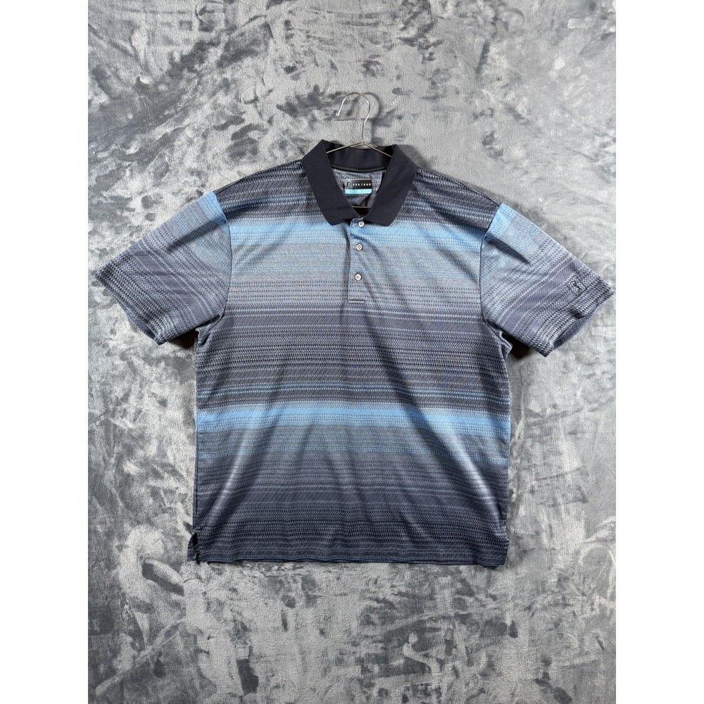 PGA Tour Golf Polo Blue, Black, Gray XXL Moisture Wicking Casual Comfort